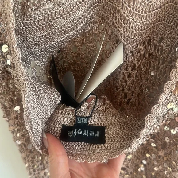 Retrofete TOSCA SEQUIN CROCHET JUMPSUIT XS/S NWT - Picture 15 of 17
